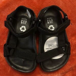 Baby Gap Black Boy Sandals Size 5-6